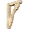 Ekena Millwork Olympic Craftsman Rough Sawn Bracket w/ Offset Brace, Douglas Fir, 6"W x 28"D x 40"H BKT0604X28X40OLY04RDF - alternate 1